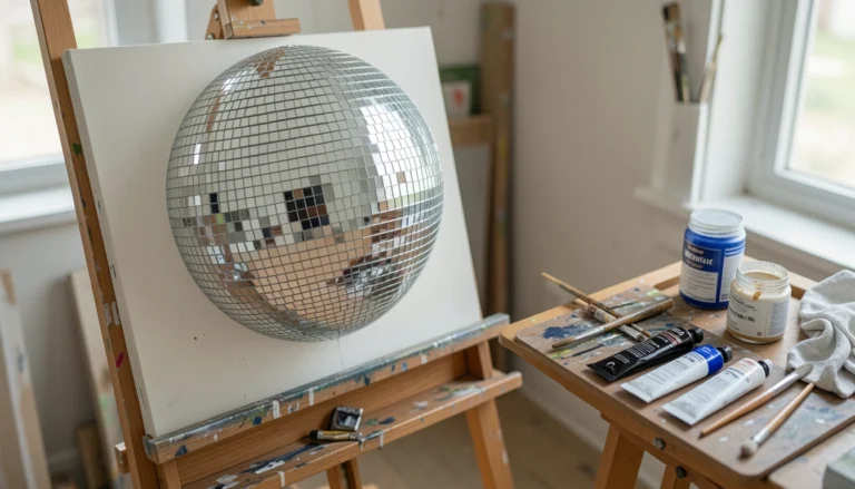 How to Paint a Disco Ball with Sparkling Effects