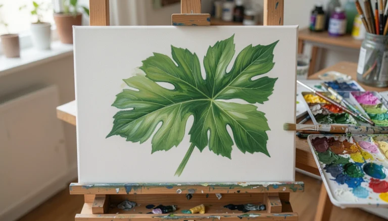 14 Beautiful Leaf Painting Ideas