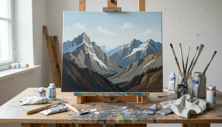 How to Paint Mountains with Depth and Texture